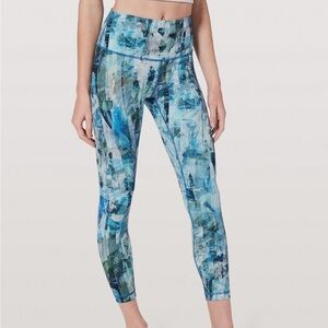 Lululemon Wunder Under HR Luxtreme Leggings Pants 25” Sun Dazed Multi Sz 6